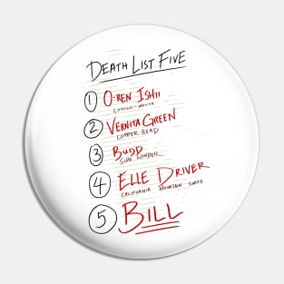 Death List Five Pin