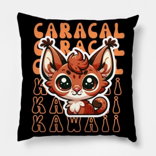 Kawaii caracal Pillow