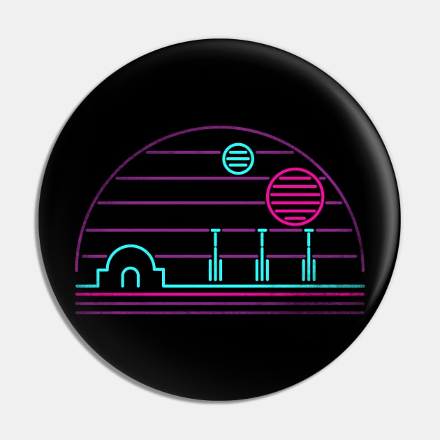 Tatooine 80s Pin by technofaze