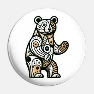 Bear illustration. Illustration of a bear in cubism style Pin