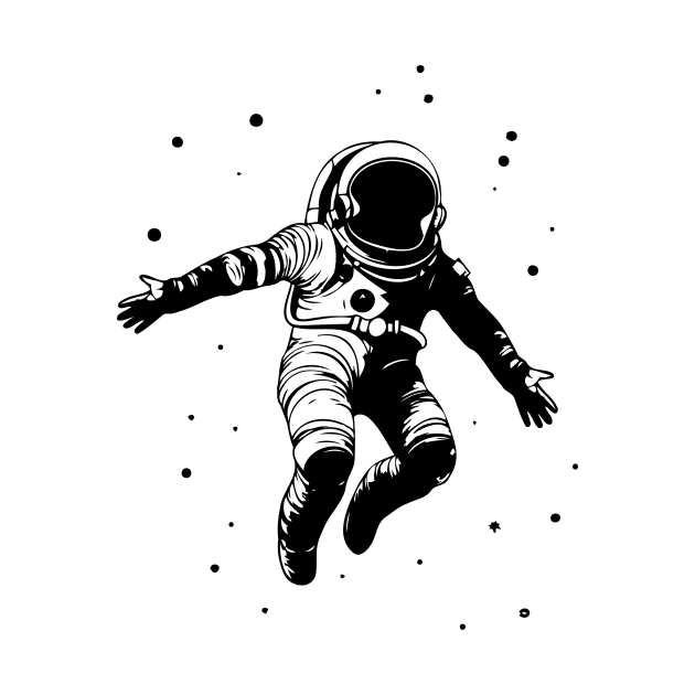 Floating Astronaut by Andonaki