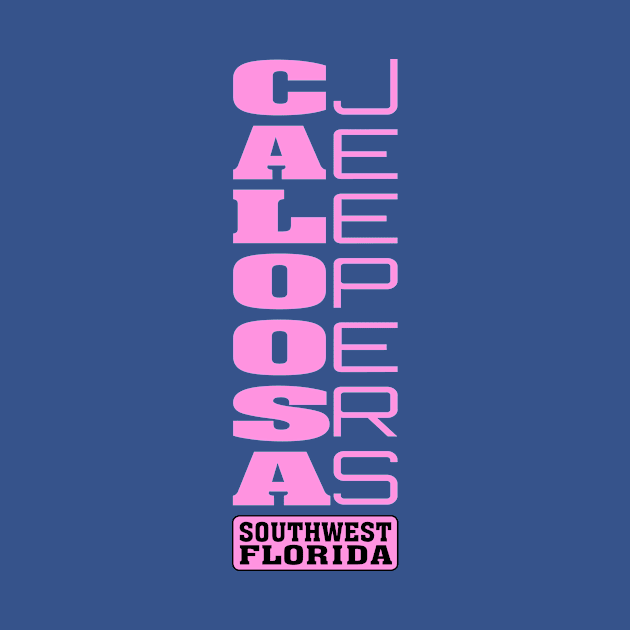 Pink Vertical Logo by Caloosa Jeepers 