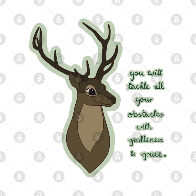 Stag Spirit Animal / You will tackle all your obstacles with gentleness and grace. by mangojuju