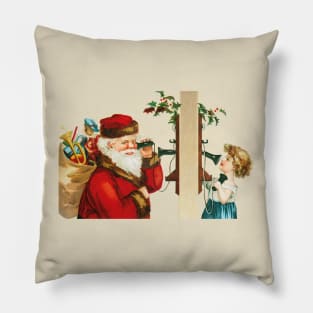 Vintage Christmas Santa Pillow