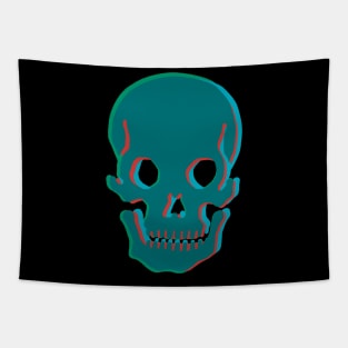 Op Art Skull Tapestry