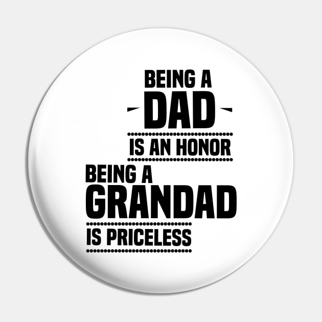 bieng a dad is an honor being a grandad is priceless Pin by Tesszero