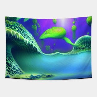 Fantasy Imaginary Seascape, Amazing Nature Tapestry