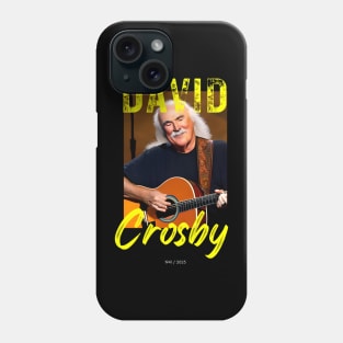 David Crosby vintage graphic design artwork Phone Case