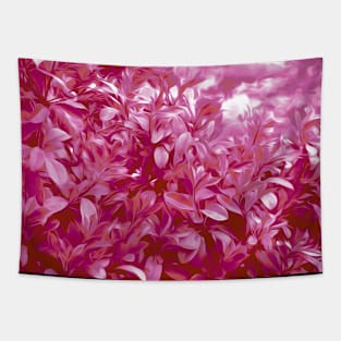 Lesbian Pride Painted Flowering Bushes Tapestry