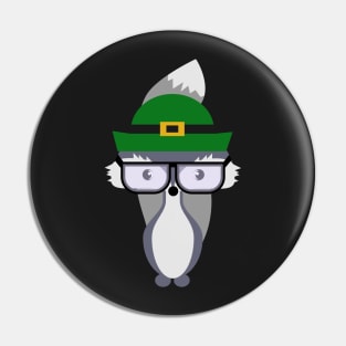 St. Patrick's Day decor with little fox Pin