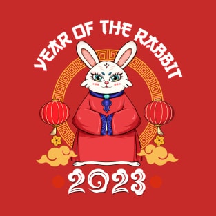 Yin Yan Bunny Zodiac Chinese New Year 2023 Year of Rabbit T-Shirt