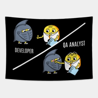 QA analyst evaluating a new design from a developer Tapestry