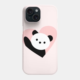 Panda heart Phone Case