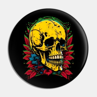 Golden Skull Vintage Pin