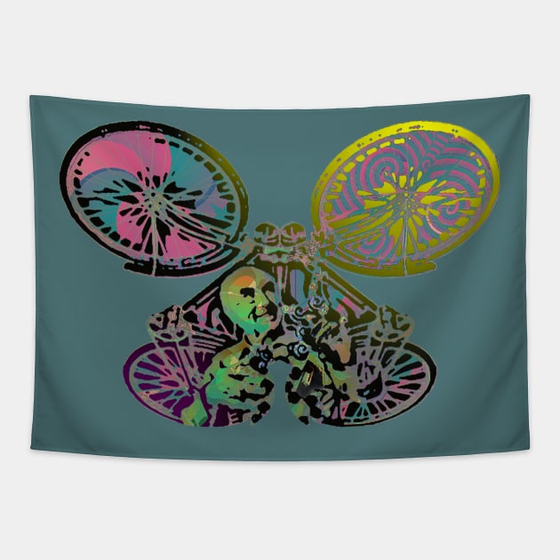 Bicycle Day (metal) Tapestry by rikarts