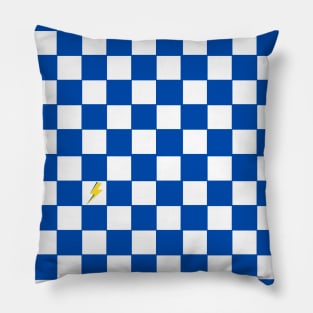 Blue checkerboard Pillow