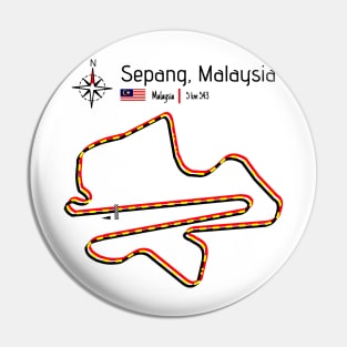 Grand Prix track - Sepang Malaysia Pin