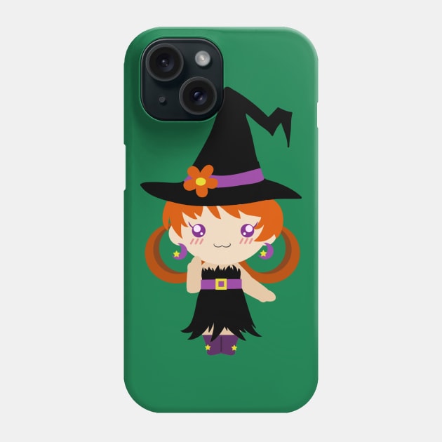 Little Witch Girl Phone Case by saradaboru