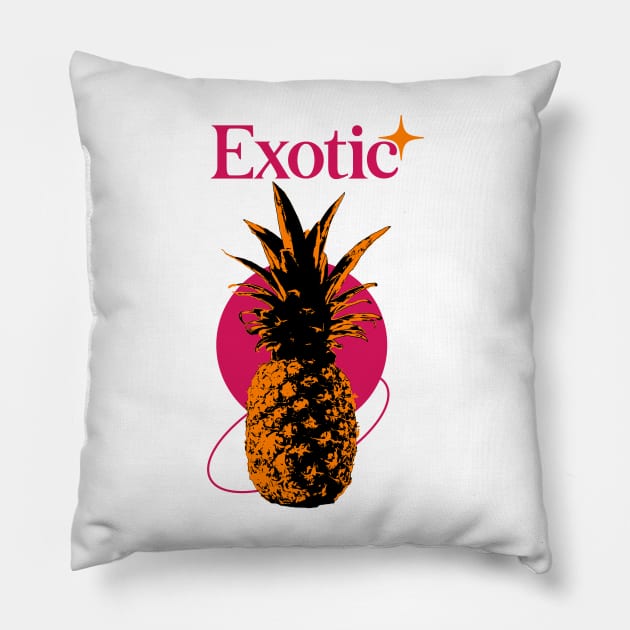 Exotic - Illustration Pillow by Vortexspace