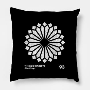 Boo Radleys - Giant Steps / Minimal Graphic Design Tribute Pillow