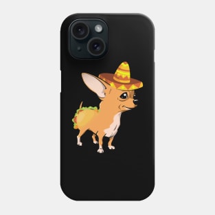 Cute dog chihuahua mexico cinco de mayo Phone Case