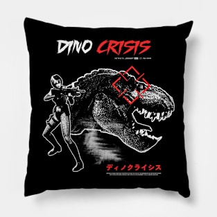 Dino Crisis Gloomy Halftone Fanart Design Pillow