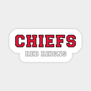 Kansas Chiefs Red Reigns Magnet