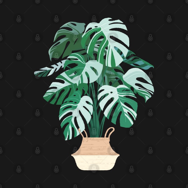 Monstera deliciosa variegata by ikerpazstudio