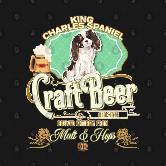 King Charles Spaniel Gifts - Beer Dog lover by StudioElla