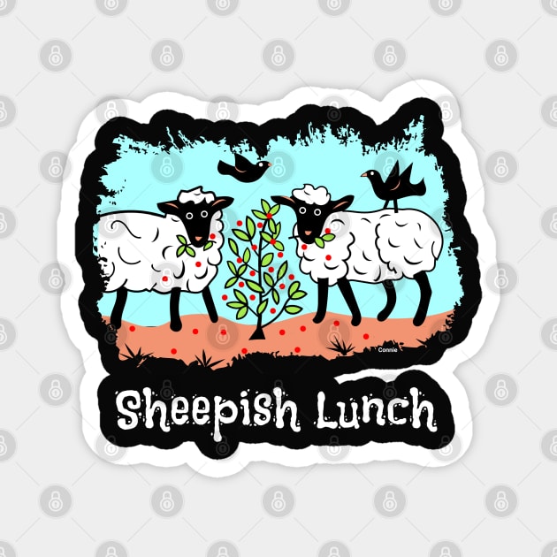 Sheepish Lunch Ladies Magnet by Designs by Connie