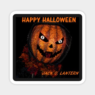 Custom Halloween card / t shirt Jack O Lantern Magnet