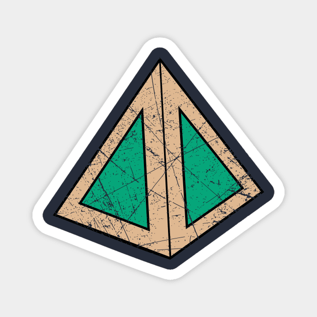 Green Triangles Legion Magnet by shamusyork