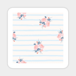 Pink FLower Wallpaper Print Magnet