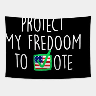 protect my freedom to vote Tapestry