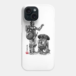 Samurai droids sumi e Phone Case