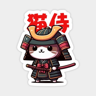 Neko Samurai Magnet