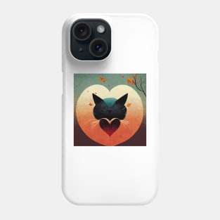 The Most Wonderful Time Of Year black Cat In Autumn Gift For CAT LOVERS Phone Case