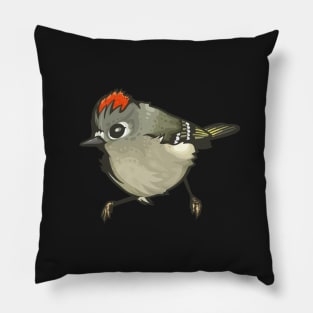 Ruby-Crowned Kinglet Pillow