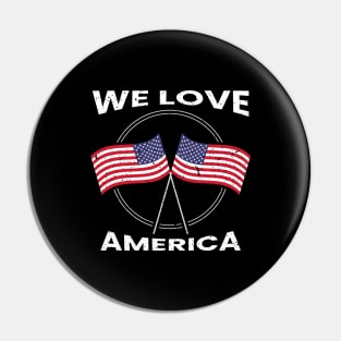 We love america typography design Pin