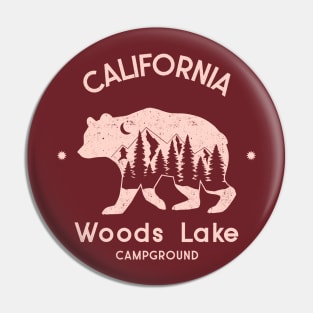 Woods Lake Campground Shirt Pin