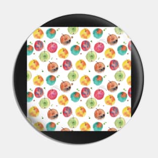 watercolour abstract apples Pin