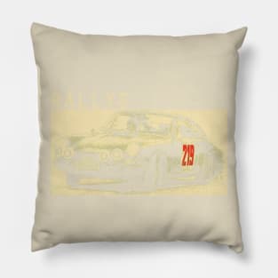 classic rally car Pillow