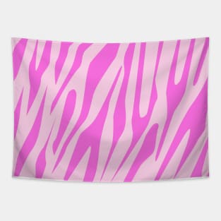 Pink Tiger Seamless Pattern Tapestry