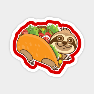 Sloth Taco Magnet