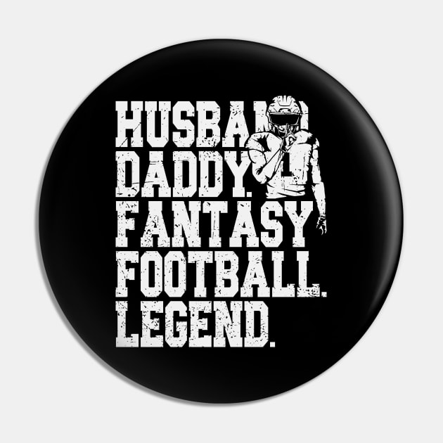 Fantasy Football Husband Daddy Legend Pin by Etopix