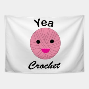 Yea Crochet Funny Kawaii Yarn Pink Tapestry