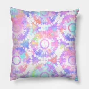 Rainbow Tie Dye Batik Soul Wheel Pillow