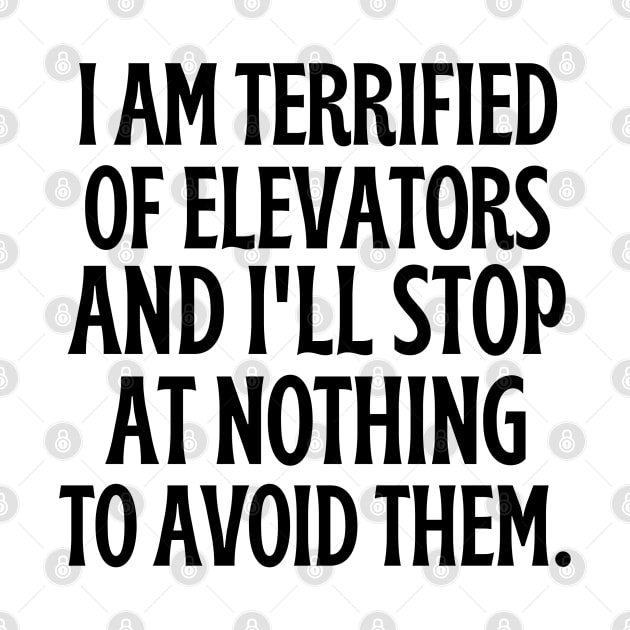 I am terrified of elevators and I'll stop at nothing to avoid them. by mksjr