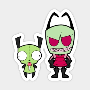 Invader Zim and Gir Magnet