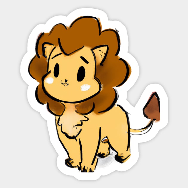 PP Patch Cute Lion Animal Cartoon Logo Sticker Symbol Jacket T